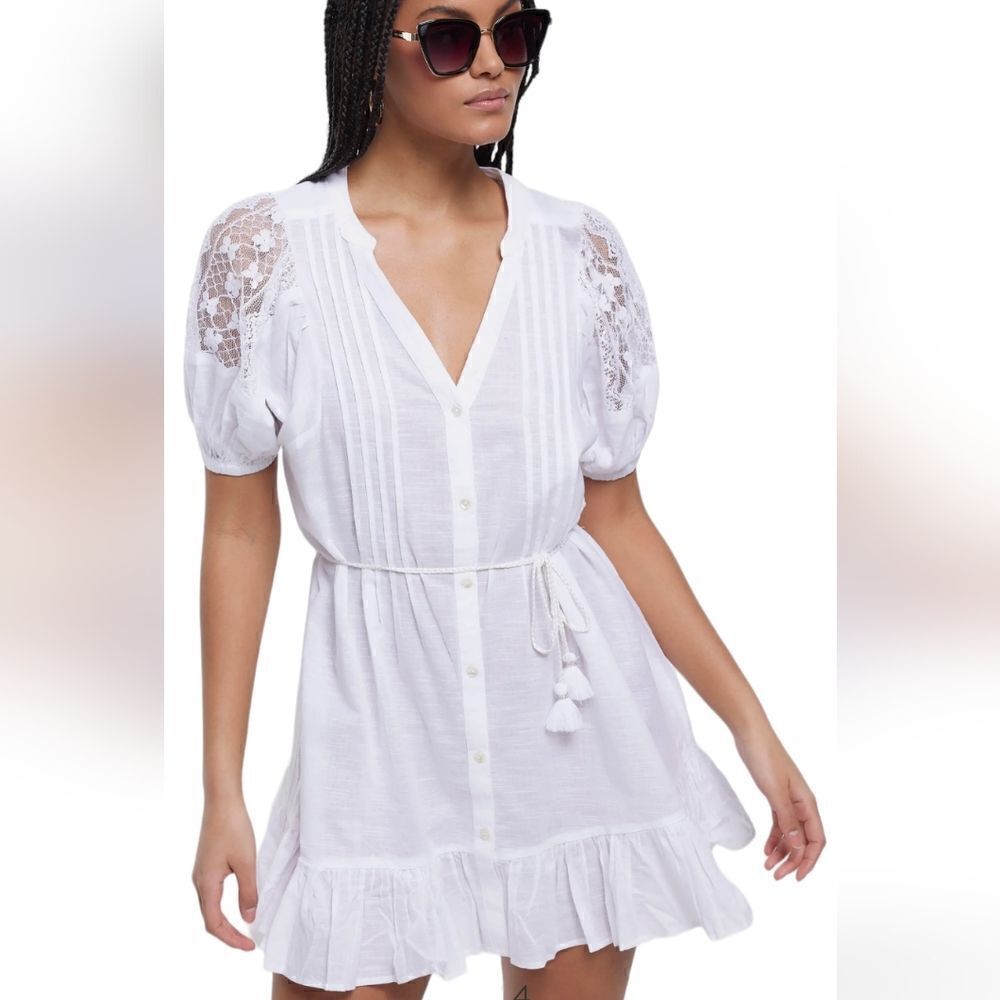 River Island Lace Mini Beach Shirtdres Missing a Belt